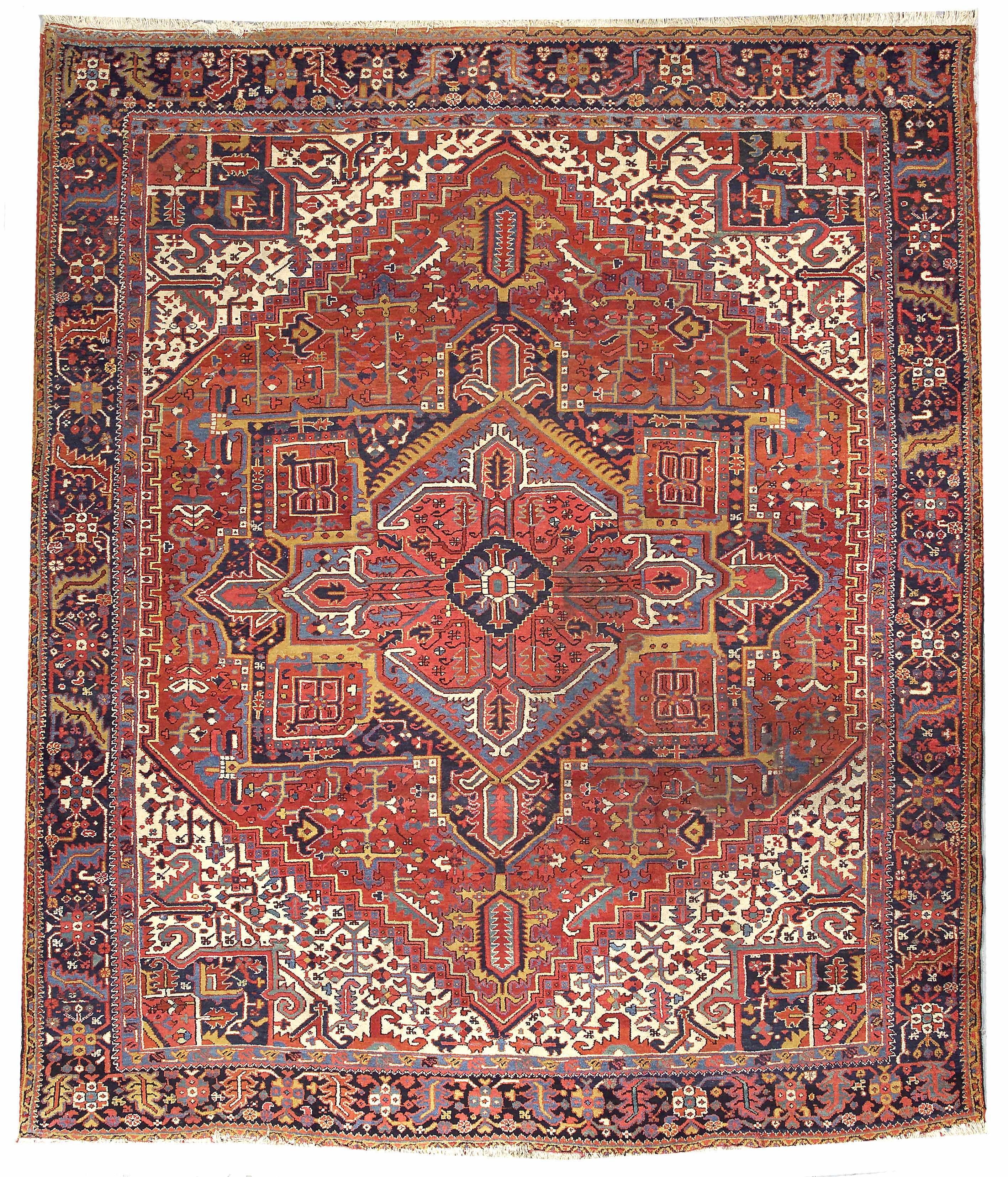 Appraisal: A Heriz carpet Northwest Persia late th centurysize approximately ft