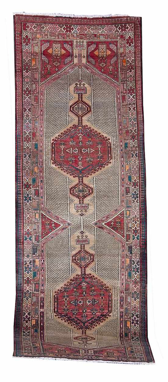 Appraisal: Persian Sarab runner ' '' x ' '' minor discoloration