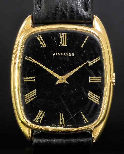 Appraisal: A s gentleman's Longines quartz wristwatch No in gold coloured