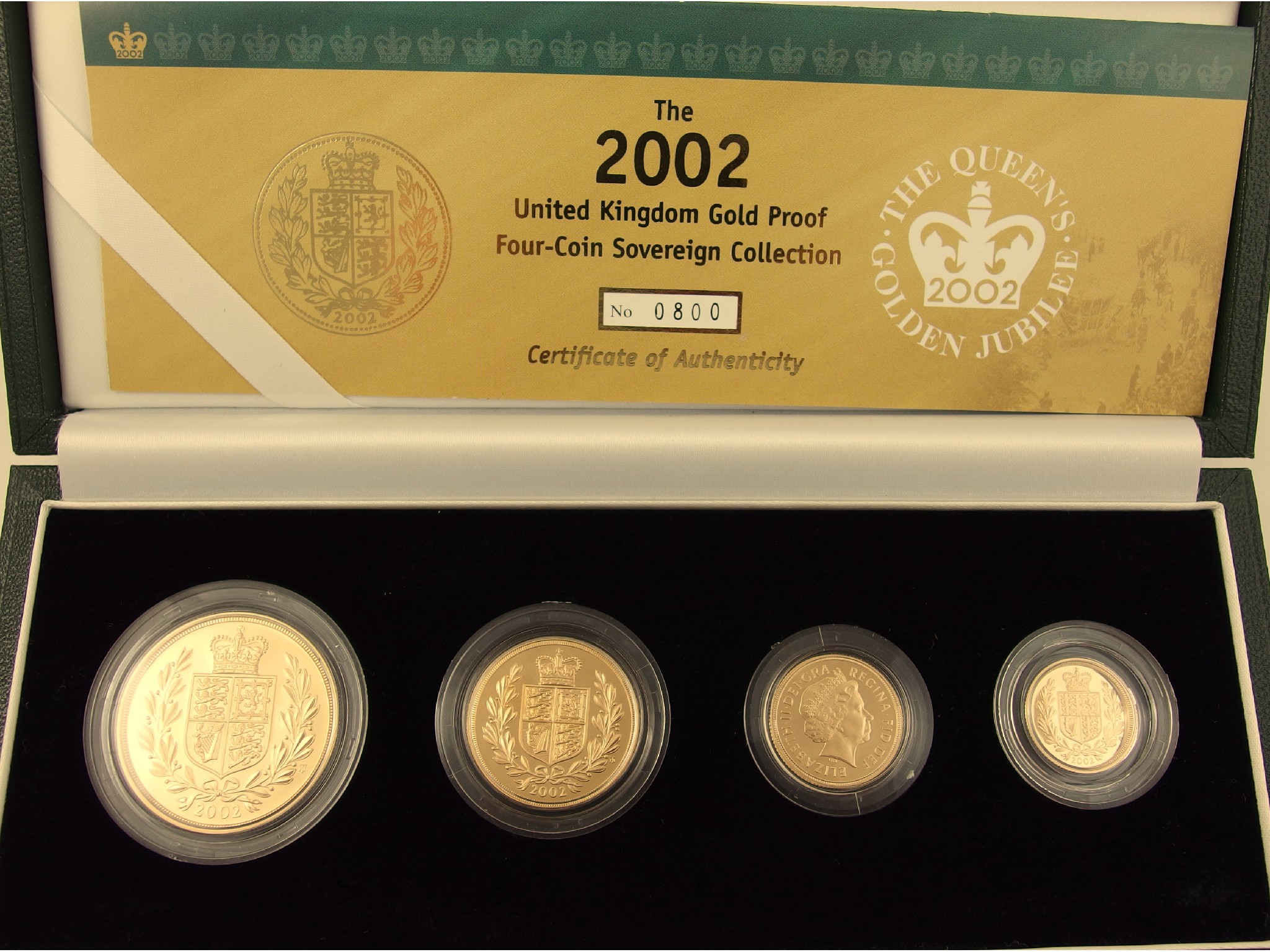 Appraisal: A Royal Mint Gold Proof setcomprising a five pound coin