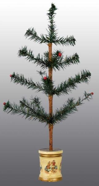 Appraisal: Christmas Feather Tree Description Circa On decal base Was exhibited