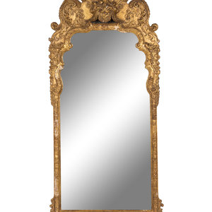 Appraisal: A George III Carved Giltwood Pier Mirror Circa Height x