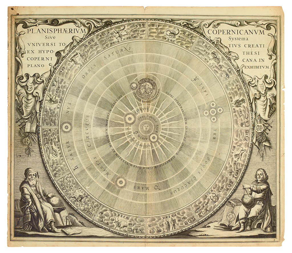 Appraisal: CELLARIUS ANDREAS Planisphaerium Copernicanum Sive Systema Universi Totius Creati Ex