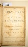 Appraisal: BIBLE IN ENGLISH The Holy Bible Containing the Old and