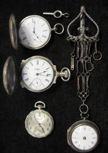 Appraisal: Four gentleman's pocket watches One Illinois is retailed by Harry