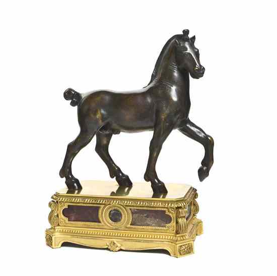 Appraisal: A Continental Bronze Animalier Figure after the San Marco Horses