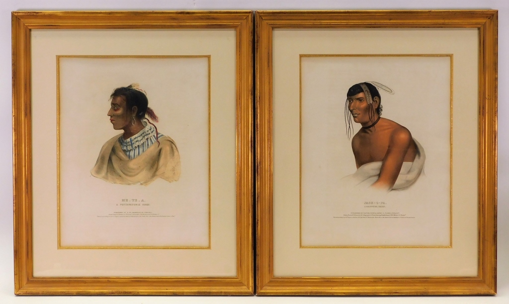 Appraisal: PR MCKENNEY AND HALL NATIVE AMERICAN PRINTS United States th