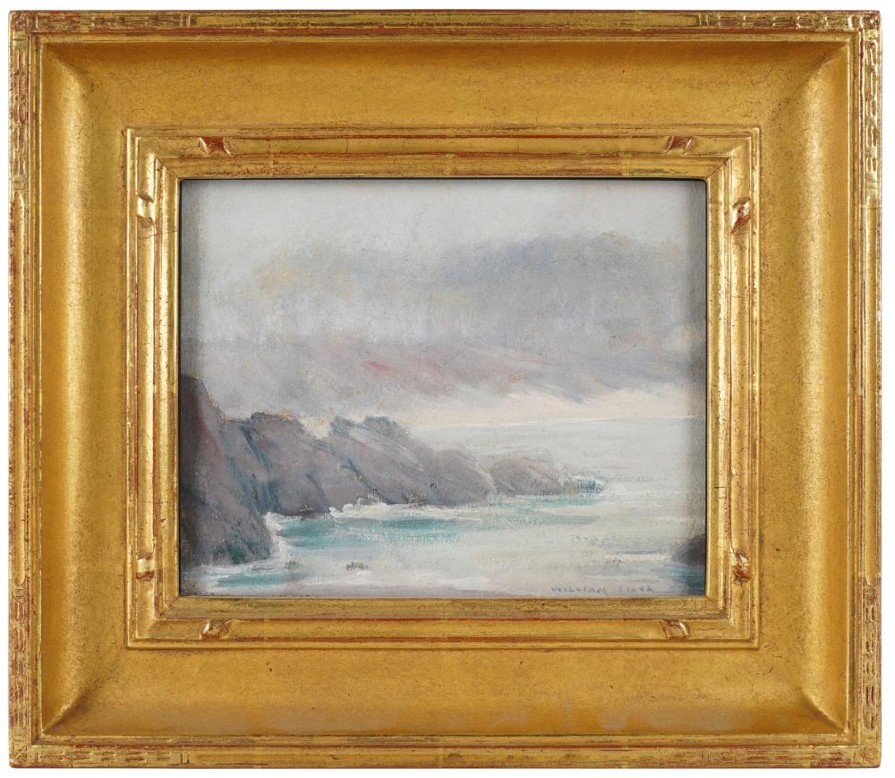 Appraisal: WILLIAM POSEY SILVA - FOGGY DAY CARMEL BAY pastel signed