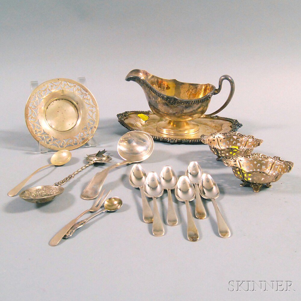 Appraisal: Small Group of Mostly Sterling Silver Table and Decorative Items