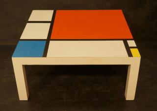 Appraisal: Piet Mondrian Style Coffee Cocktail Table Color Piet Mondrian Style