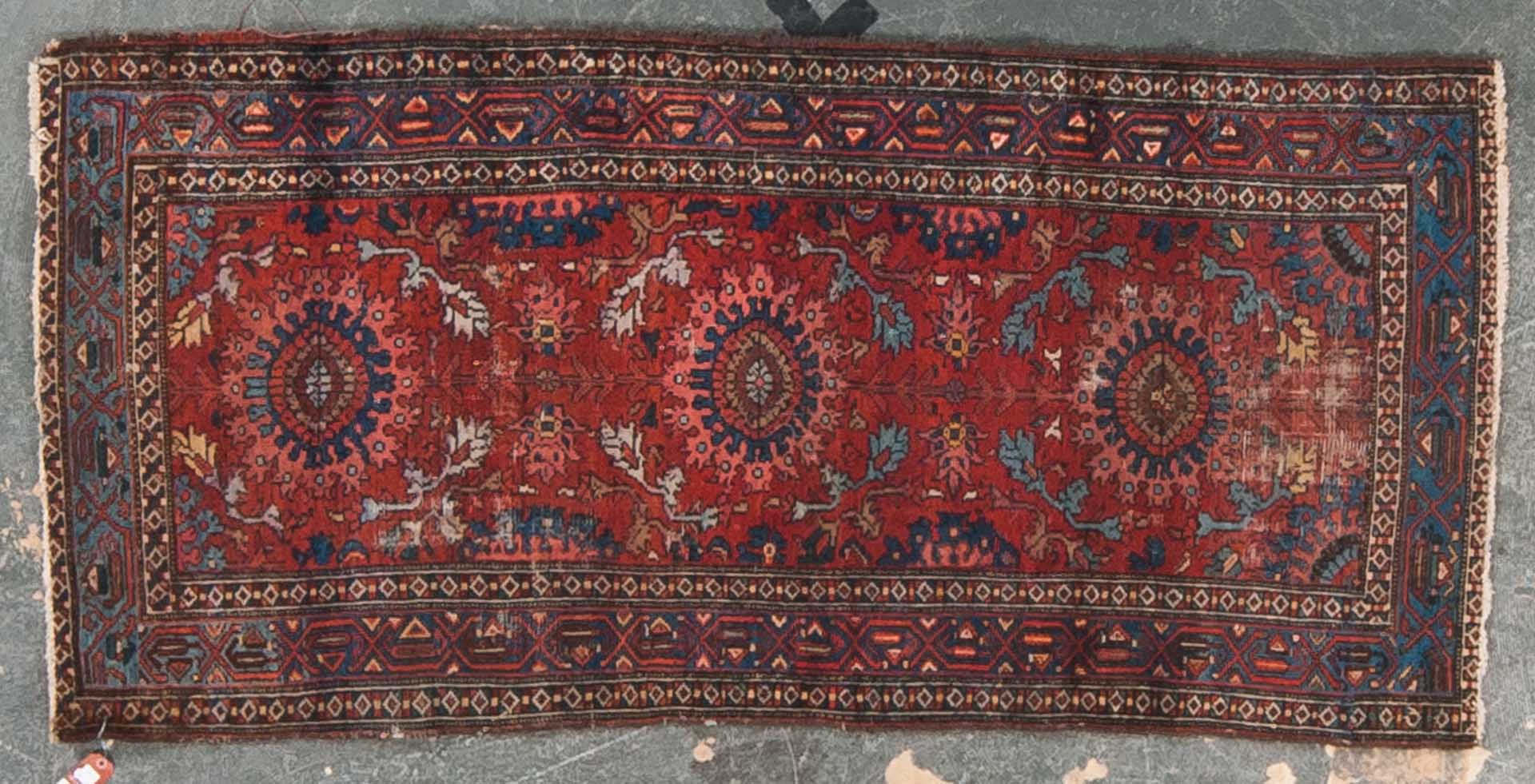 Appraisal: Antique Hamadan rug approx x Persia circa