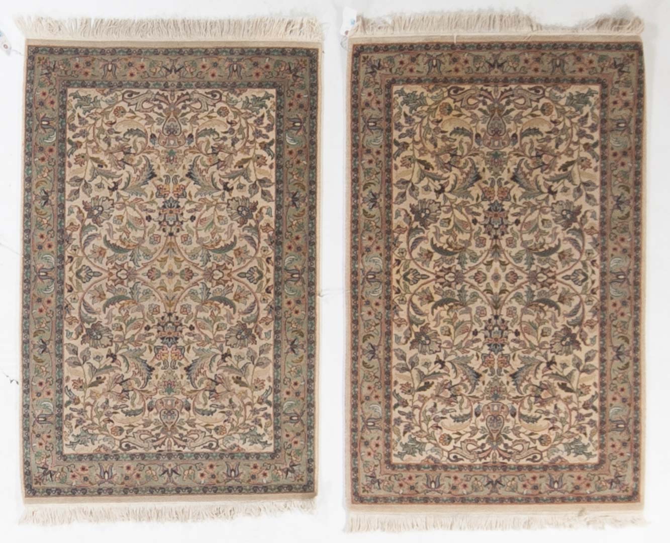 Appraisal: Pair of Pakistani Persian rugs approx x Pakistan circa Condition