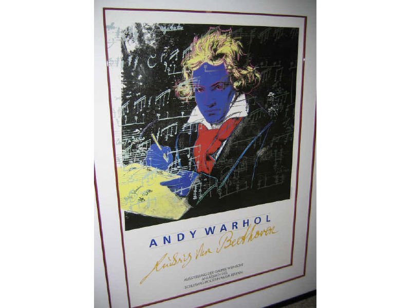 Appraisal: AFTER ANDY WARHOL AMERICAN - LUDWIG VON BEETHOVAN Schleswig-Holstein Musik