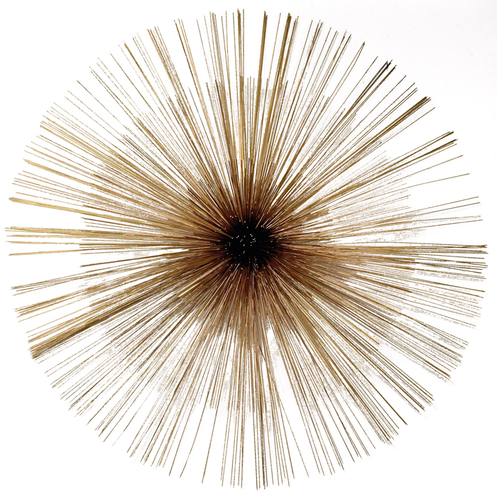 Appraisal: Curtis Jere wall sculpture large star-burst of three radiating sections