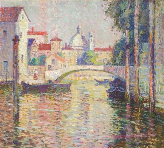 Appraisal: NOYES GEORGE LOFTUS American - A Venetian Canal oil on