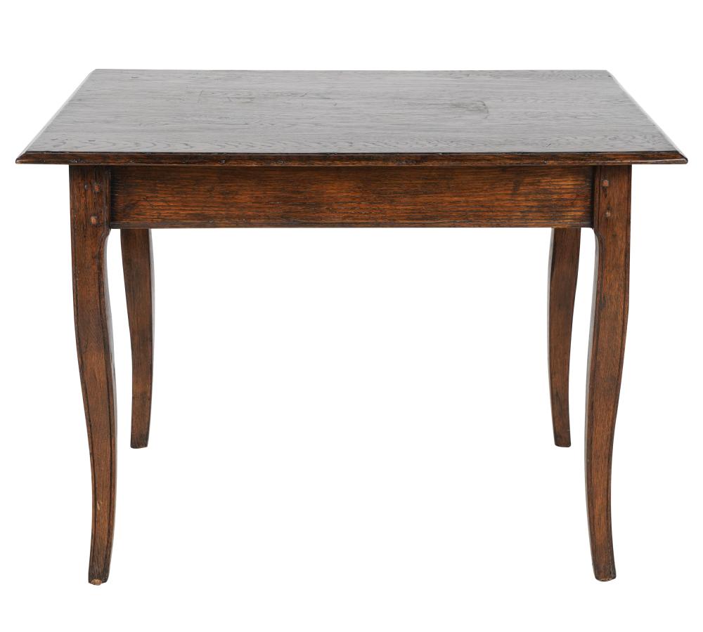 Appraisal: PROVINCIAL STYLE OAK OCCASIONAL TABLECondition with repair to underside wear