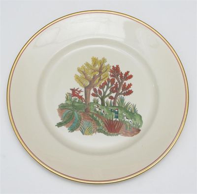 Appraisal: A set of twelve Lunning Inc plates by Frederik Lunning