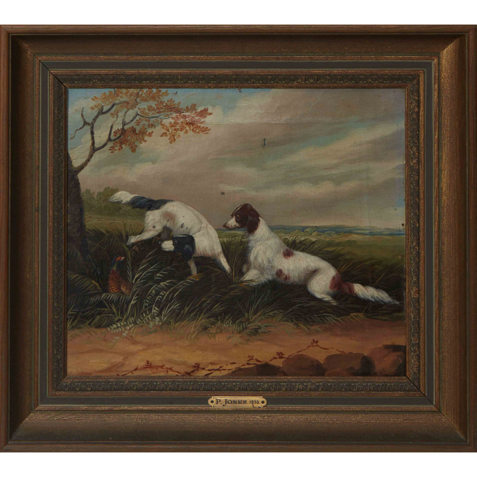 Appraisal: Paul Jones British - The Dog Hunt c oil on