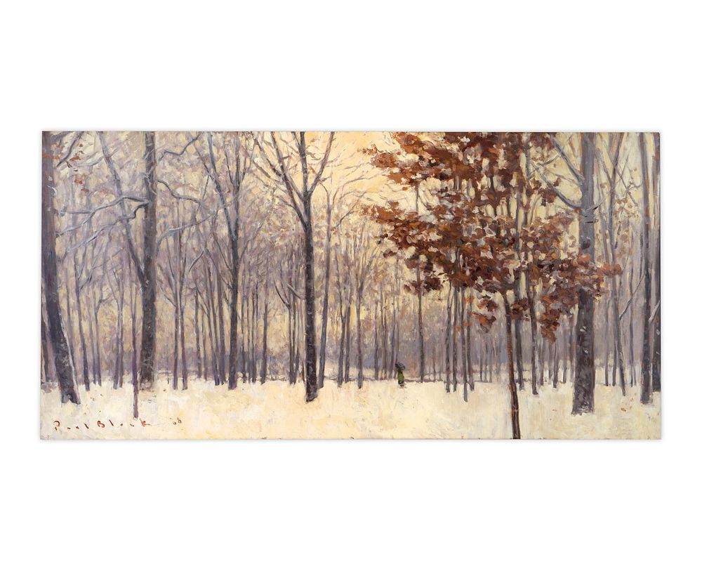 Appraisal: Paul Black American th Century Winterscape Paul Black American th