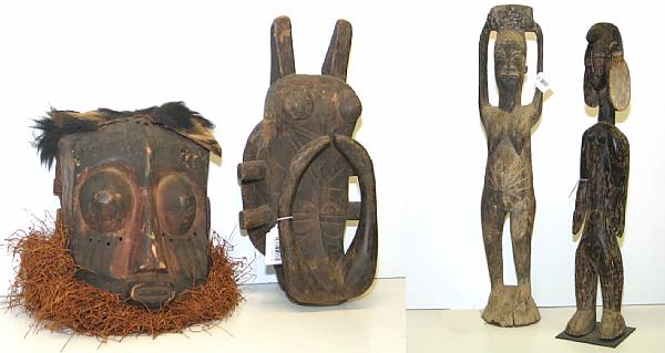 Appraisal: Property of various owners a Bobo water buffalo mask Burkina