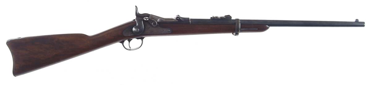 Appraisal: CUSTER BATTLE RANGE SPRINGFIELD TRAPDOOR CARBINE SN Cal - rnd