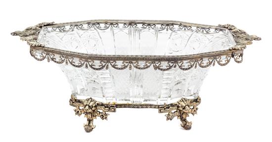 Appraisal: Sale Lot A French Gilt Metal Mounted Crystal Bowl th