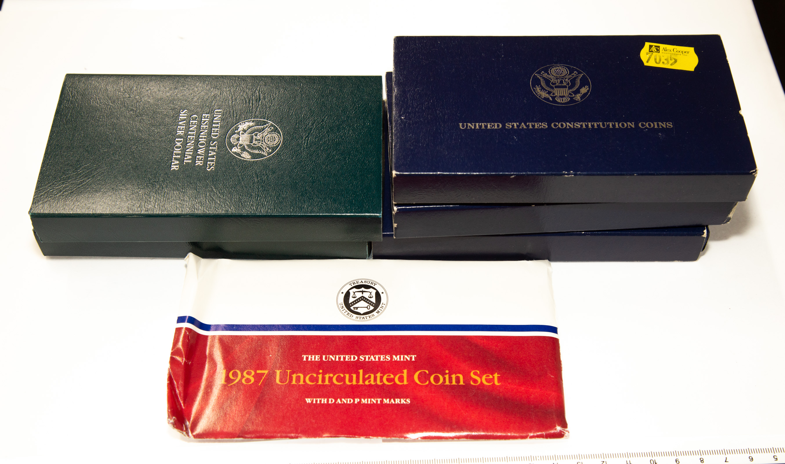 Appraisal: MIX OF SILVER COMMEMORATIVE DOLLARS ' MINT Mint Set three