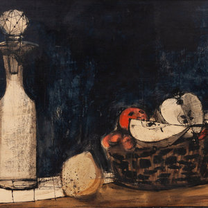 Appraisal: Andre Segovia Argentinean-Spanish - Still Life Oil on Canvas Unsigned