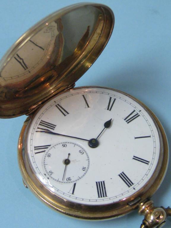 Appraisal: A k gold cased hunter Pocket Watch with patent lever