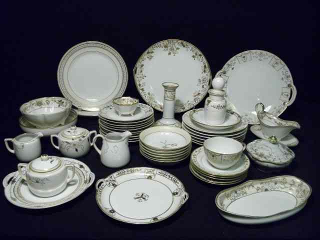 Appraisal: Assorted Nippon porcelain dinnerware Includes pieces total Includes assorted plates