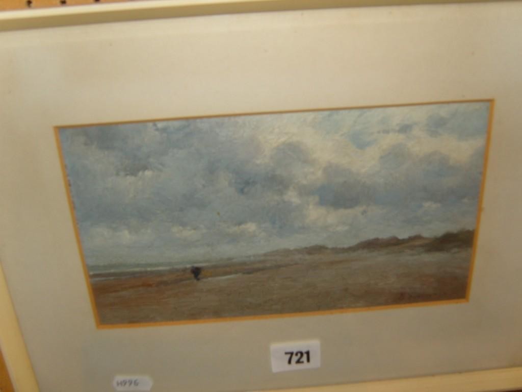 Appraisal: An early th century oil painting on card of a