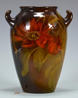 Appraisal: Artist Signed Rookwood Handled Jar Sprague Rookwood Standard Glaze double