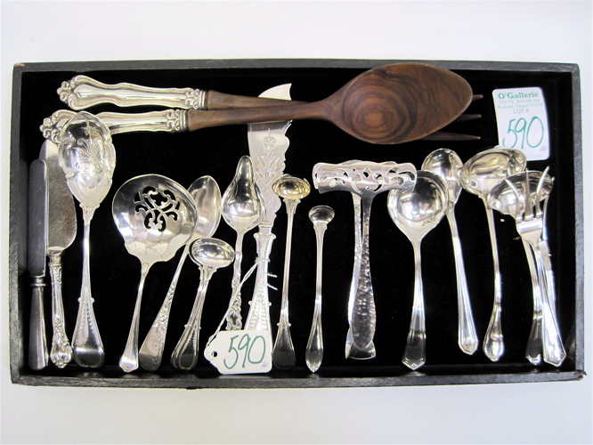 Appraisal: ASSORTMENT OF STERLING FLATWARE pieces including Gorham cheese server L