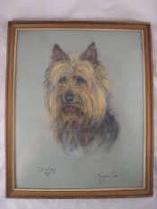 Appraisal: A pastel of a dog by Marjorie Cox signed 'Marjorie'