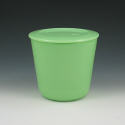 Appraisal: McKay jadeite lidded container Marked McK in circle Excellent condition