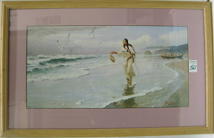 Appraisal: COLOR PRINT after the oil painting by John Clymer depicting