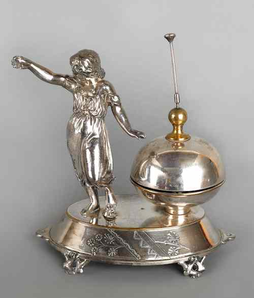 Appraisal: Meriden silver plated service bell