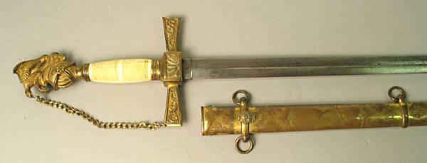 Appraisal: A militia officer's sword probably by N P Amescirca -