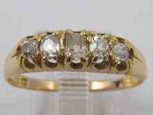 Appraisal: A yellow metal tests ct gold and stone diamond ring