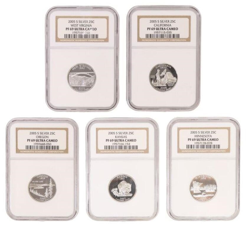 Appraisal: lot of U S States Quarters NGC graded PF Ultra