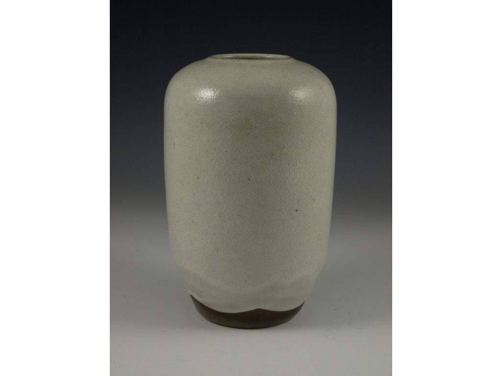 Appraisal: NC Pottery Ben Owen Master Potter Vase Chinese white glazed