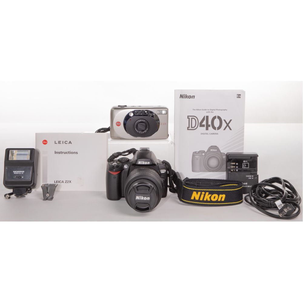 Appraisal: LEICA AND NIKON CAMERA ASSORTMENT items including a Leica Z