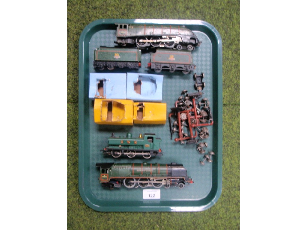 Appraisal: Three gauge locomotives etc all unboxed