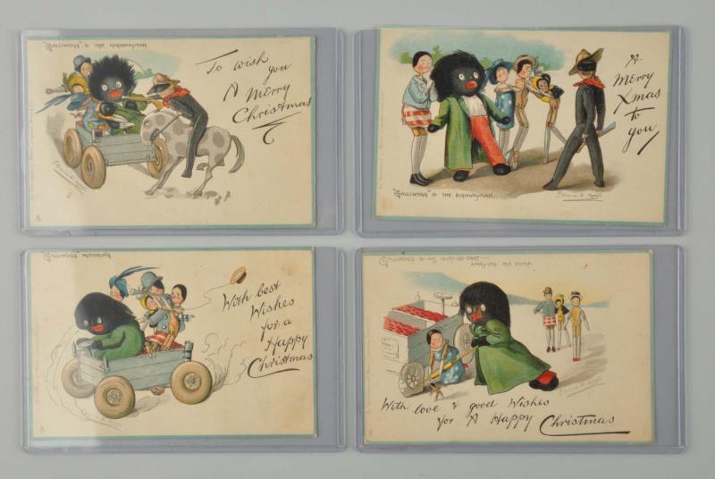 Appraisal: Lot Of Florence Upton Golliwogg Postcards This lot of four