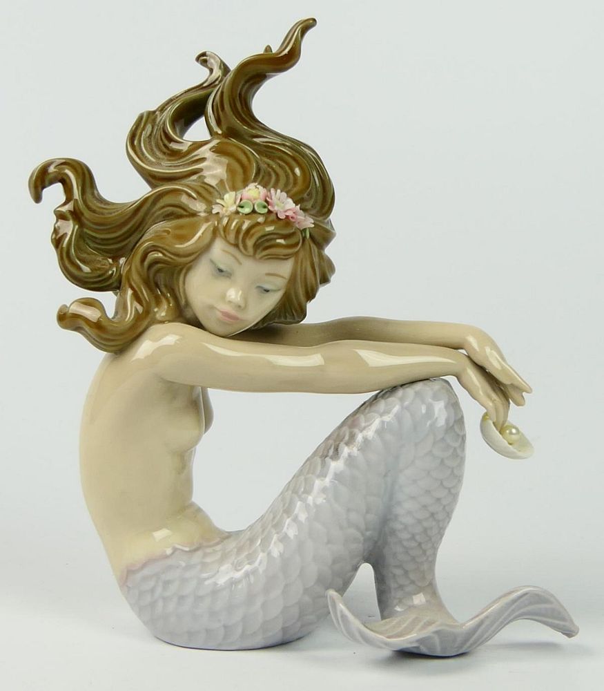 Appraisal: LLADRO ILLUSION MERMAID PORCELAIN FIGURE Lladro Spanish glazed porcelain figure