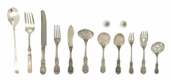 Appraisal: An American Sterling Silver Partial Flatware Service Reed Barton in