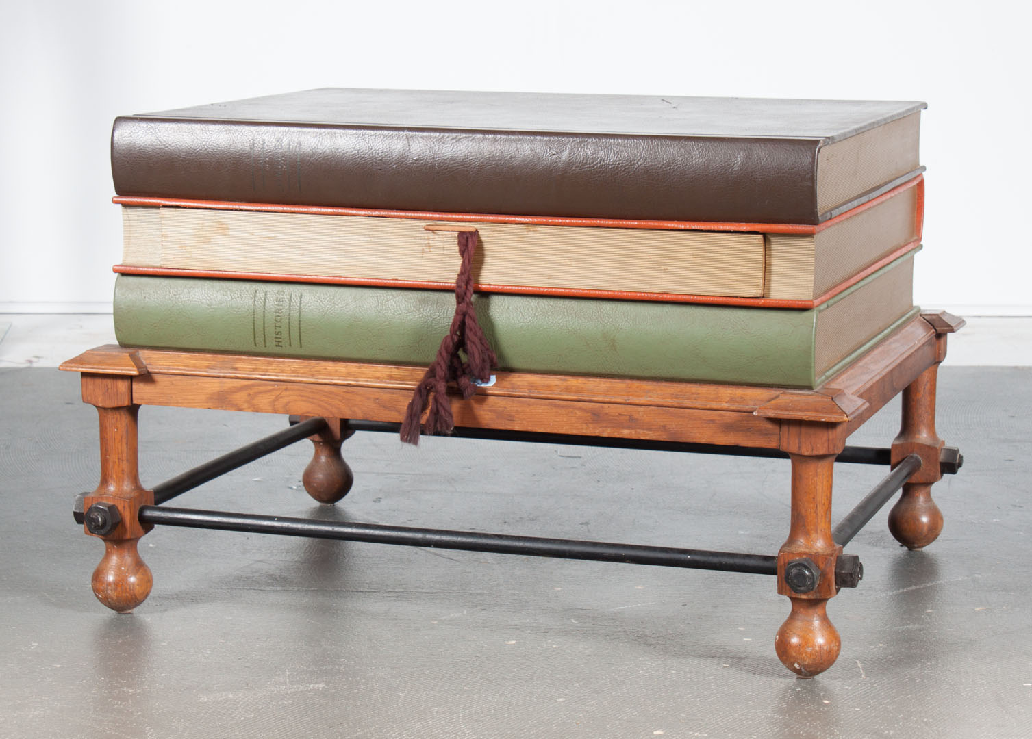 Appraisal: Drexel Et Cetera table modeled as stack of three oversized