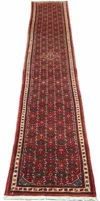 Appraisal: An Extra Long Persian Angelis Runner Apprx '- x '-