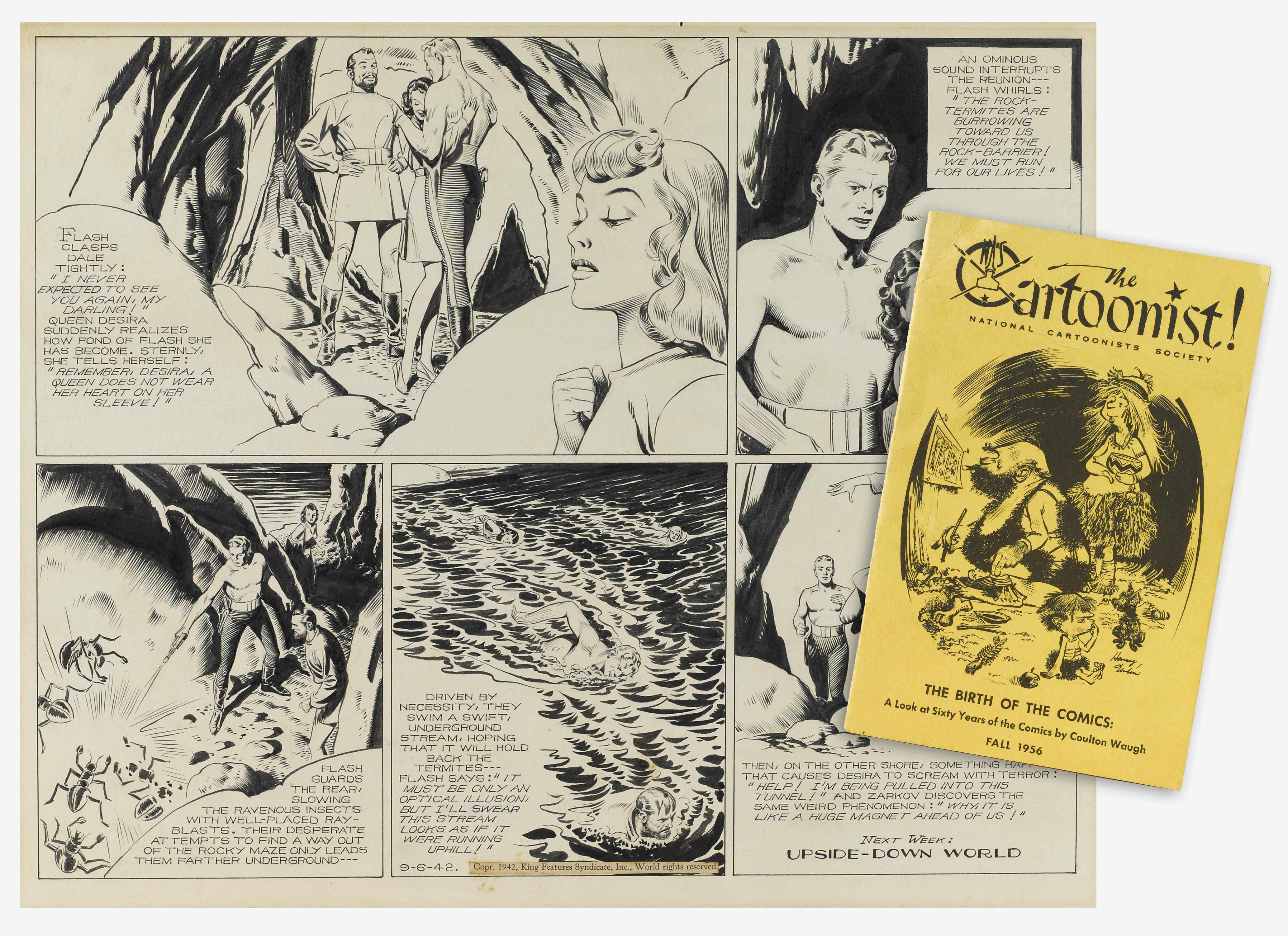 Appraisal: Animation Art Alex Raymond Flash Gordon Sunday page dated ''