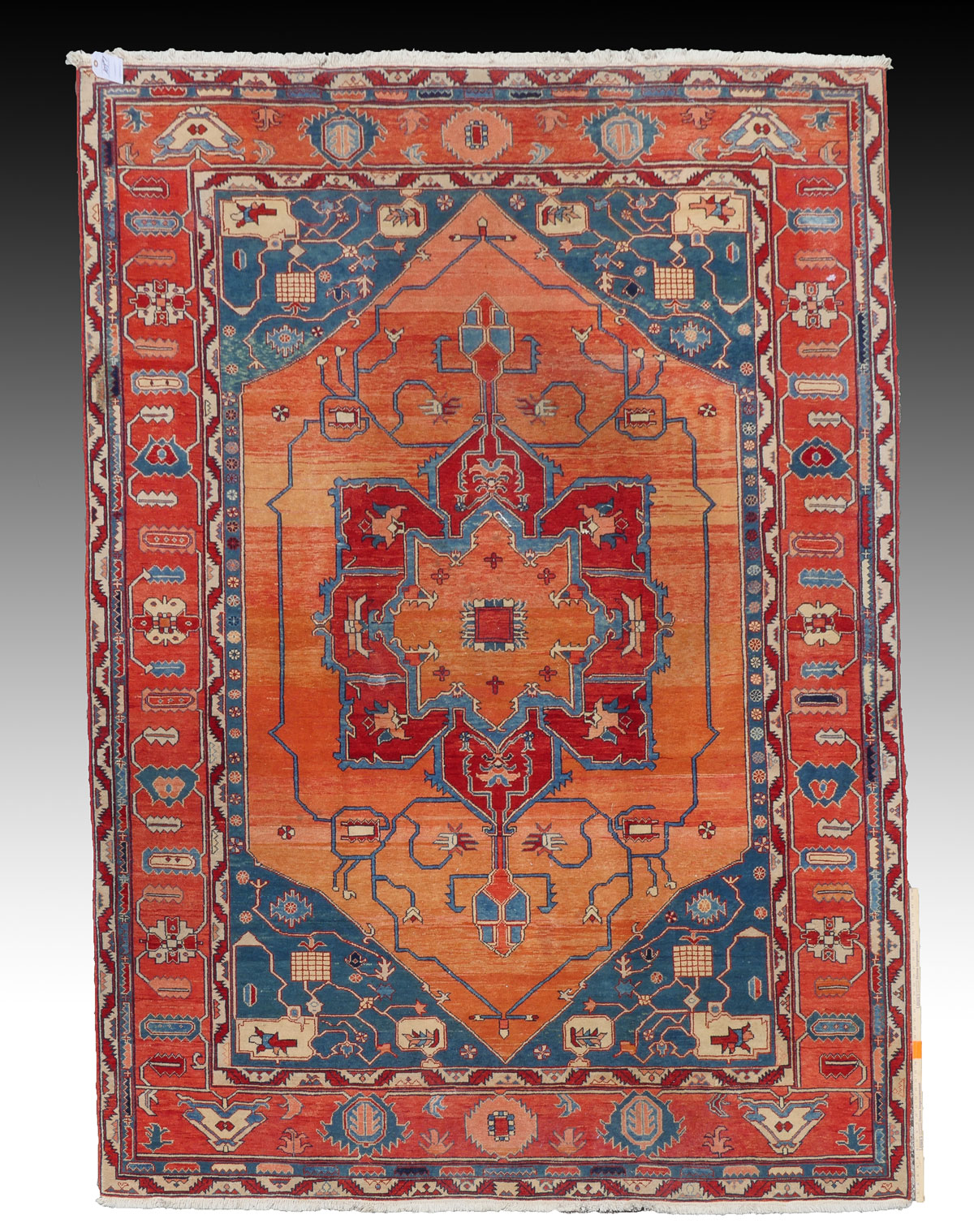 Appraisal: TURKISH HAND KNOTTED WOOL RUG ' '' X ' ''